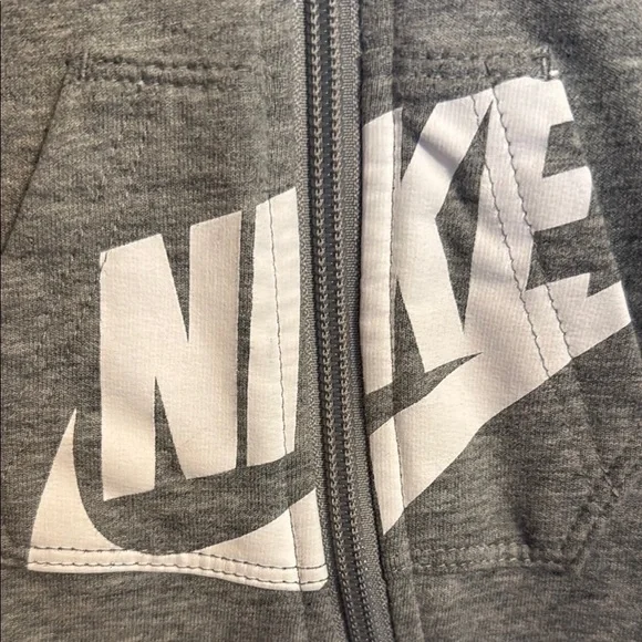 Nike Gray Baby One Piece Zip Up - Picture 2 of 8